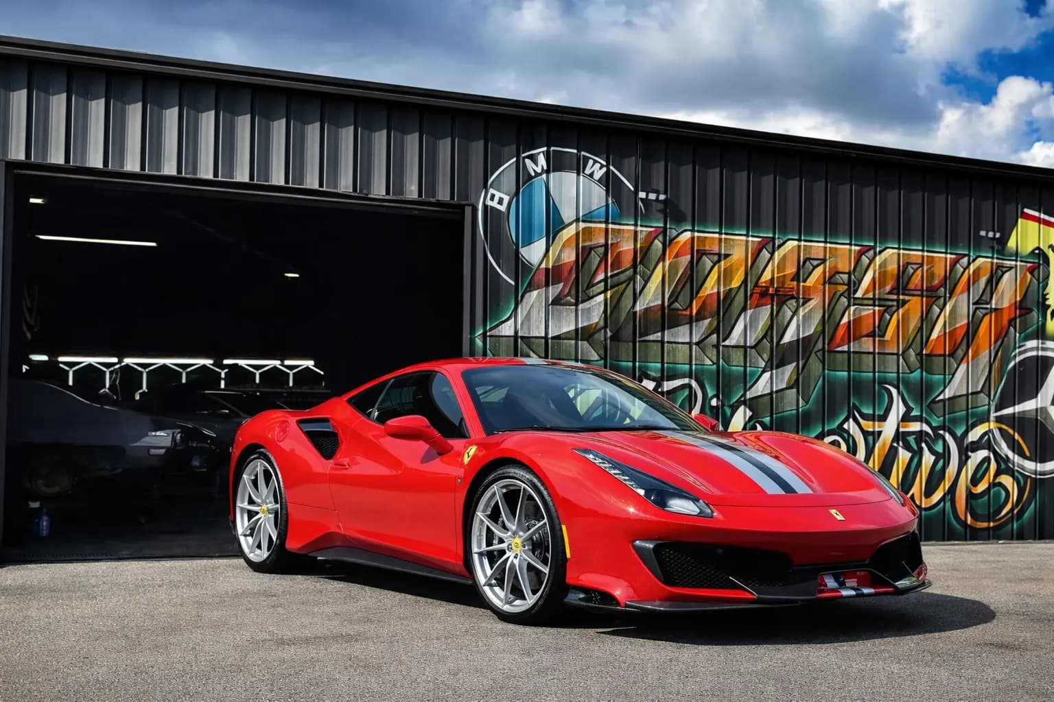 Ferrari 488 Pista after full collision restoration