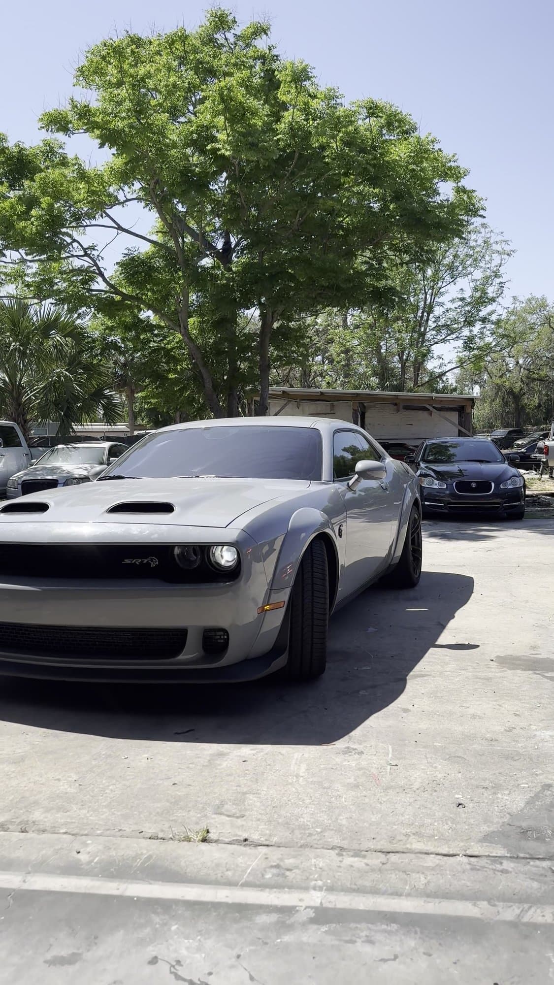 Grey Dodge Challenger SRT Hellcat Widebody at Corsa Automotive in Orlando